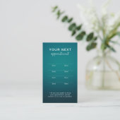 Carte de Rendez-vous du Salon de Beauté Simple et (Debout devant)