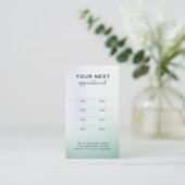 Carte de Rendez-vous du Salon de Beauté Simple Gra (Debout devant)