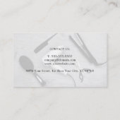 Carte de rendez-vous du salon de coiffure moderne  (Dos)