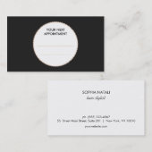 Carte de rendez-vous du salon de coiffure moderne  (Devant / Derrière)