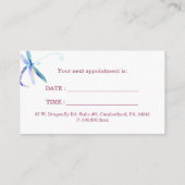 Carte de rendez-vous du salon de coiffure Posh Dra (Dos)