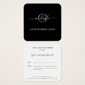 Carte de rendez-vous du salon de maquillage profes (Devant & derrière)