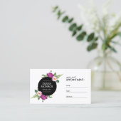 Carte de rendez-vous du Salon Floral Moderne (Debout devant)