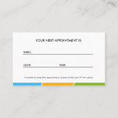 Carte de rendez-vous du service de remise pour ani (Dos)