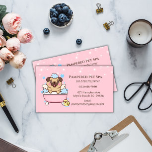 Carte de rendez-vous du Spa de chien Carlin de chi