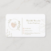 Carte de rendez-vous d'un psychologue inscrit (Devant)