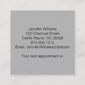 Carte de rendez-vous d'un psychothérapeute pour Ca (Dos)