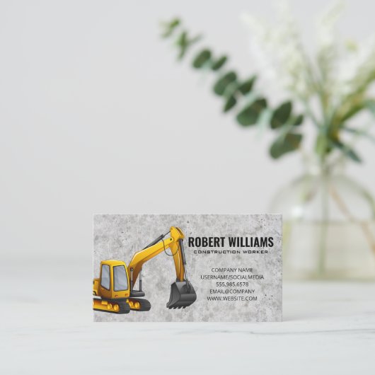 Carte De Rendez-vous Earth Mover | Machines de construction (Debout devant)