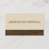 Carte De Rendez-vous Éco Maison | Bois (Dos)