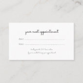 Carte De Rendez-vous écriture cursive | écriture manuscrite | votre pro (Devant)