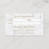 Carte De Rendez-vous Écriture de typographie moderne et élégante de feu (Dos)