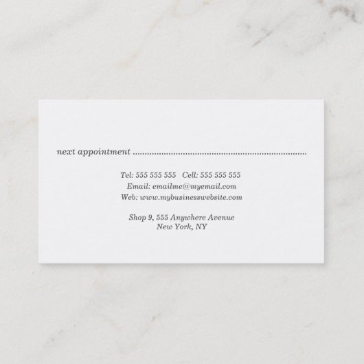 Carte De Rendez-vous Éditeur de l'éditeur de collage d'art Abstrait (Dos)