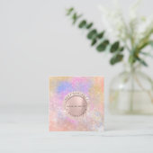 Carte de rendez-vous Electrolyse Rose Blush blanc (Debout devant)