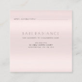 Carte de rendez-vous Electrolyse Rose Parties scin (Dos)