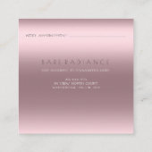 Carte de rendez-vous Electrolyse Rose Parties scin (Dos)