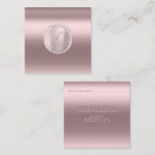 Carte de rendez-vous Electrolyse Rose Parties scin (Devant / Derrière)