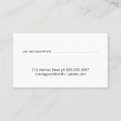 Carte De Rendez-vous Élégant arrangement floral (Dos)