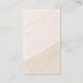 Carte De Rendez-vous Elegant Blank Appointment Card – Ivory & Gold (Devant)