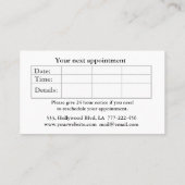 Carte De Rendez-vous Elégant ciseaux floraux d'aquarelle boho (Dos)