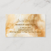 Carte De Rendez-vous Elegant Gold Marble Professional (Dos)