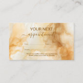 Carte De Rendez-vous Elegant Gold Marble Professional (Devant)