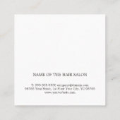 Carte De Rendez-vous Elégant Grey Faux Gold Coiffeur Nomination (Dos)