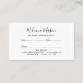 Carte De Rendez-vous Elegant Holographic Glitter Makeup Artist (Dos)