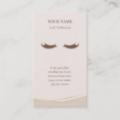 Carte De Rendez-vous Elegant Lash Technician Appointment Card (Devant)