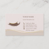 Carte De Rendez-vous Elegant Lashes Before care Appointment Card (Devant)