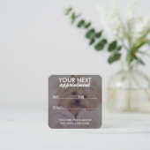 Carte De Rendez-vous Elegant Pet Care Appointment Card with Logo (Debout devant)
