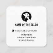 Carte De Rendez-vous Elegant Pet Care Appointment Card with Logo (Dos)