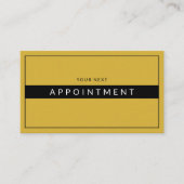 Carte De Rendez-vous Élégant Professionnel Raffiné (Devant)