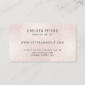 Carte De Rendez-vous Élégant Rose Gold Shimmer Professional (Dos)