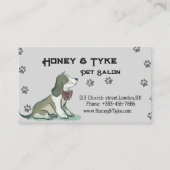 Carte De Rendez-vous Elégant salon pour animaux de compagnie (Devant)