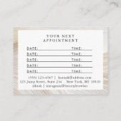 Carte De Rendez-vous Elégant, vagues, salon, (Dos)