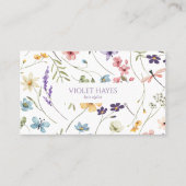 Carte De Rendez-vous Elegant Wildflower Wild Flower Floral Custom (Devant)