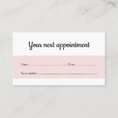 Carte De Rendez-vous Elégante beauté blanche Rose (Devant)