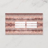 Carte De Rendez-vous Élégante calligraphie Or Monogramme professionnel (Dos)