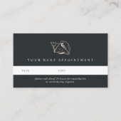 Carte De Rendez-vous Elégante coque de conque d'or (Devant)