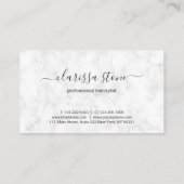 Carte De Rendez-vous Elégante coupe-cheveux rose d'or (Dos)