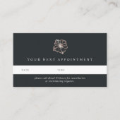 Carte De Rendez-vous Élégante fleur Rose d'Hibiscus d'or (Devant)