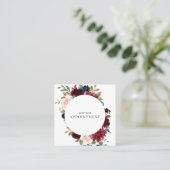 Carte De Rendez-vous Elégante flûte marine Bleue Bourgogne (Debout devant)