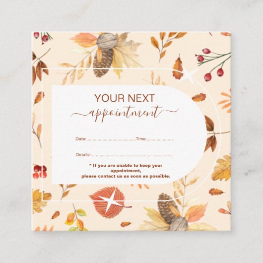 Carte de rendez-vous élégante pour les propriétair (Devant)