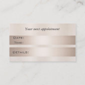 Carte de rendez-vous élégantes lèvres brillantes (Dos)