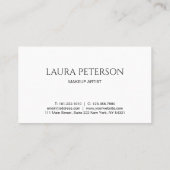 Carte De Rendez-vous Élégantes lèvres roses manuscrites calligraphie de (Dos)