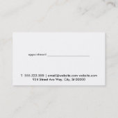 Carte De Rendez-vous Éléments naturels | Boutique (Dos)