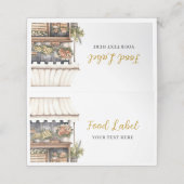 Carte De Rendez-vous Elle n'est pas Étiquette alimentaire de la Fête de (Extérieur déplié)