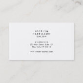 Carte de rendez-vous Empreinte de léopard chic et  (Dos)