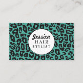 Carte de rendez-vous Empreinte de léopard Modern S (Devant)