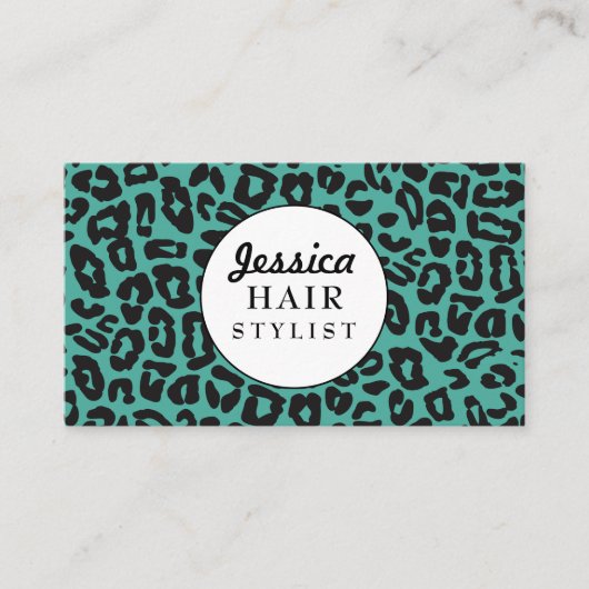Carte de rendez-vous Empreinte de léopard Modern S (Devant)